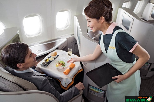 Eva Air hạng Thương gia – Thiết kế văn phòng di động trên không