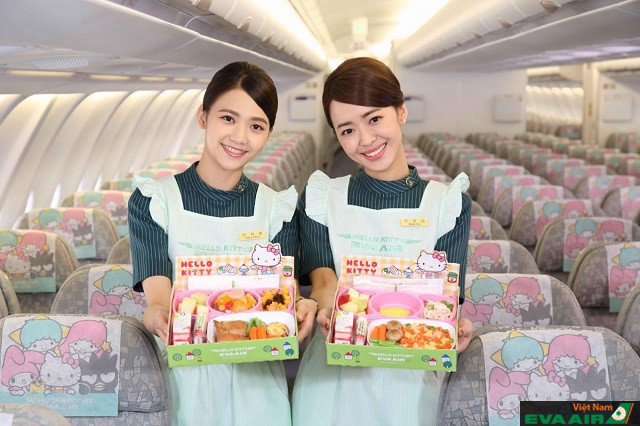 Các món ăn hấp dẫn và giàu dinh dưỡng trên hạng phổ thông của EVA Air