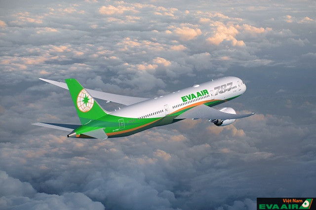 La bàn nằm trong quả địa cầu là hình ảnh logo quen thuộc của EVA Air