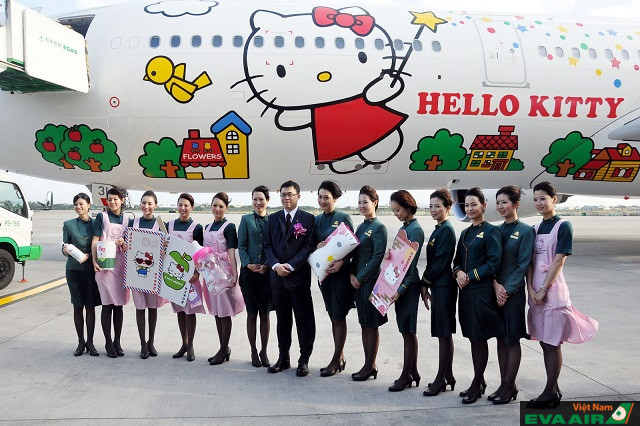 Hành khách sẽ được trải nghiệm những dịch vụ ấn tượng theo chủ đề Hello Kitty