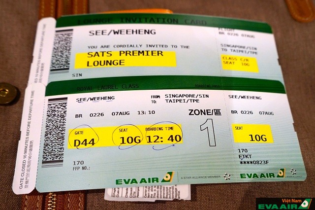 EVA Air đưa ra nhiều thông tin cụ thể về vé máy bay mà hãng cung cấp