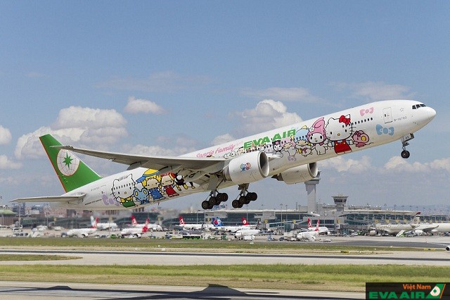 Những chiếc máy bay Hello Kitty của EVA Air đã để lại ấn tượng lớn với hành khách