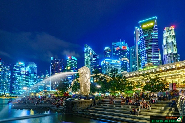 Công viên Merlion có sức hút rất lớn đối với khách du lịch