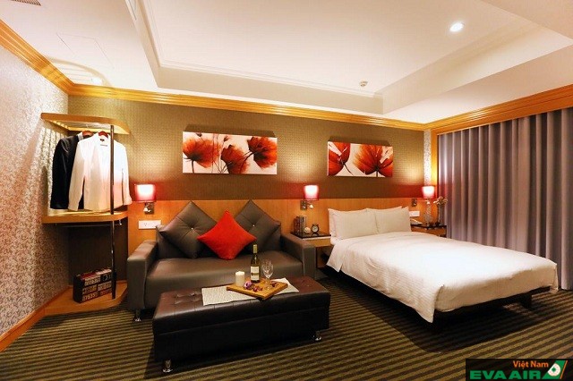 Phòng ngủ tiện nghi của khách sạn Bchic phù hợp để lưu trú khi tới Đài Bắc