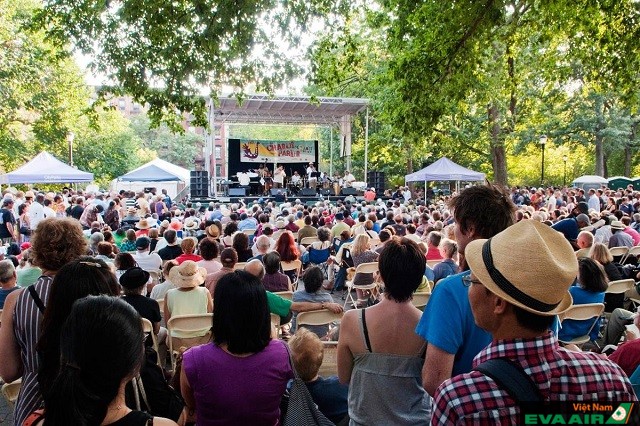 Lễ hội bóng mát mùa hè Grant Park ở Atlanta thu hút khá nhiều du khách thập phương