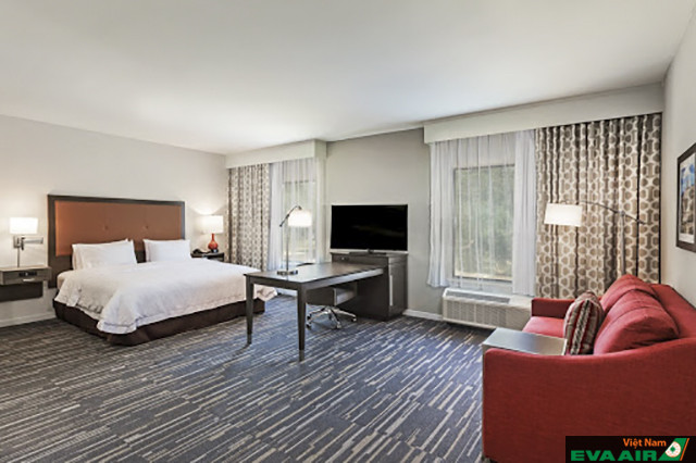 Phòng ở Hampton Inn & Suites Houston rất rộng rãi thoải mái