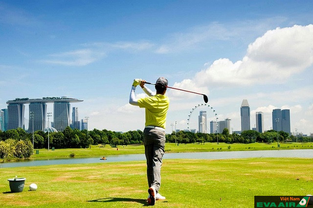 Marina Bay Golf Course là sân golf 18 lỗ không giới hạn kiểu người tham gia tại Singapore