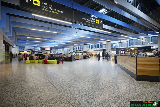 Không gian thiết kế hiện đại của sân bay quốc tế Melbourne