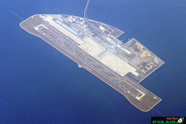 Vị trí sân bay quốc tế Chubu là nằm trên một đảo nhân tạo ở vịnh Ise