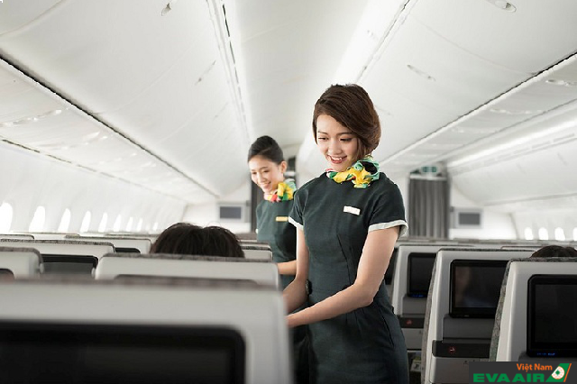 Các nhân viên sẽ hướng dẫn hành khách tìm chỗ ngồi và sử dụng các dịch vụ trên chuyến bay
