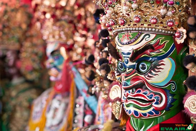 Mặt nạ truyền thống là một trong những sản phẩm văn hóa nổi tiếng ở Đài Loan