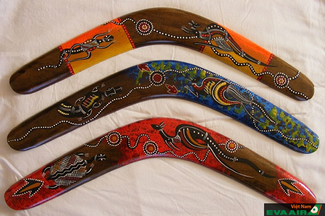 Boomerang là sản phẩm mang tính biểu tượng thợ săn thổ dân ở Úc