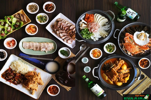 Thưởng thức ẩm thực cũng là một trong những trải nghiệm đáng nhớ ở Hàn Quốc mùa hoa anh đào