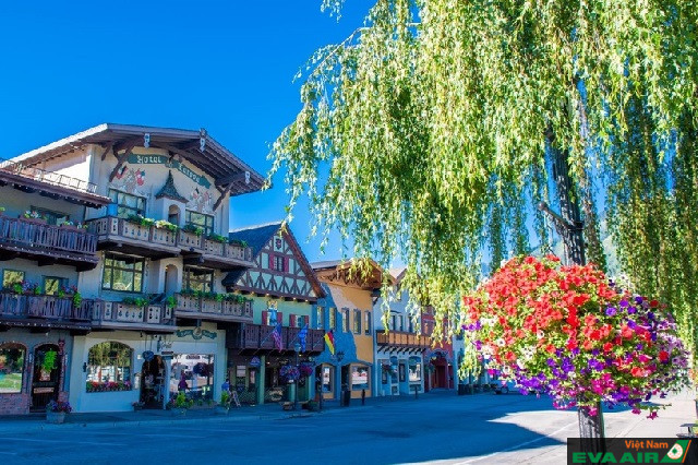 Leavenworth mang một khung cảnh quyến rũ và yên bình đến lạ