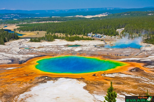 Các mảng màu độc đáo của công viên quốc gia Yellowstone