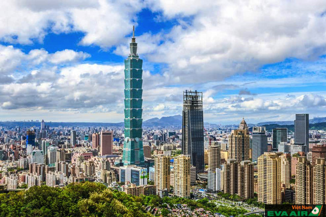 Với thiết kế ấn tượng và chiều cao lý tưởng, Taipei 101 nằm nổi bật giữa bức tranh cảnh quan của Đài Bắc