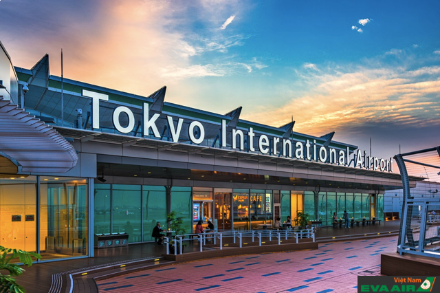 Sân bay quốc tế Tokyo Haneda là một trong những điểm quá cảnh phổ biến khi đến Mỹ