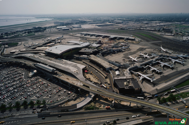 Sân bay quốc tế John F Kennedy nhìn từ trên cao