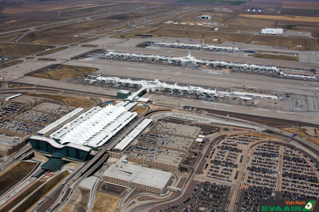 Sân bay quốc tế Denver là sân bay lớn nhất nước Mỹ xét về quy mô