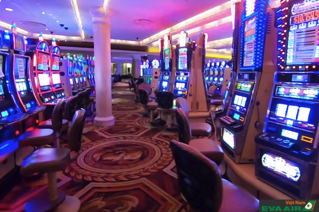 Một góc không gian bên trong sòng bài Caesars Palace