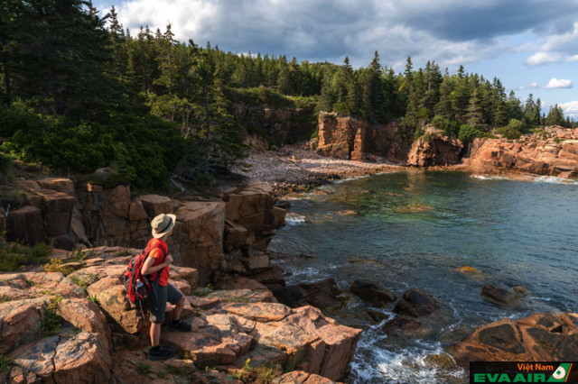 Đường bờ biển gồ ghề nhưng không kém phần xinh đẹp tại Acadia National Park
