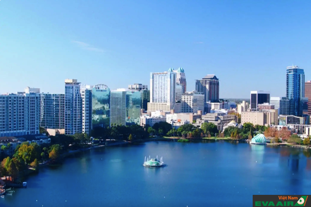 Orlando là thành phố xinh đẹp và hiện đại nằm ở khu vực trung tâm của tiểu bang Florida