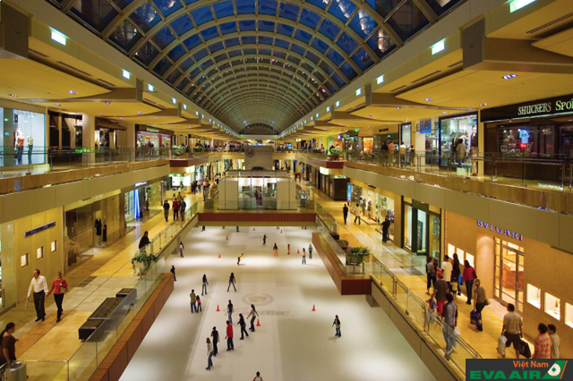 Trung tâm mua sắm Galleria rộng lớn với nhiều cửa hàng shopping chất lượng