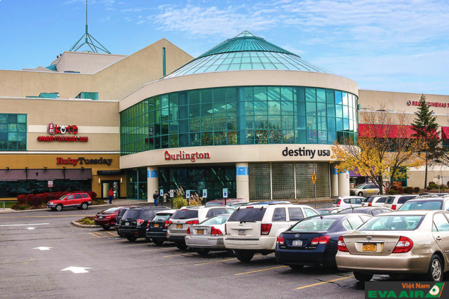 Trung tâm thương mại Destiny USA là một trong những điểm mua sắm lý tưởng tại tiểu bang New York