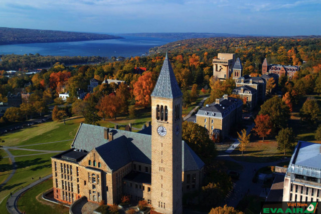 Cornell University sở hữu vị trí lý tưởng tại tiểu bang New York