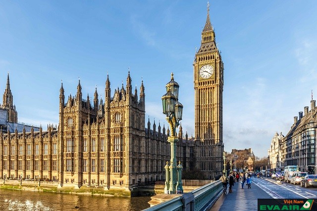 Tháp đồng hồ Big Ben, biểu tượng cao quý của Vương quốc Anh