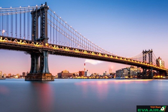 Cầu Manhattan kết nối với Canal, Manhattan và đại lộ Flatbush, quận Brooklyn