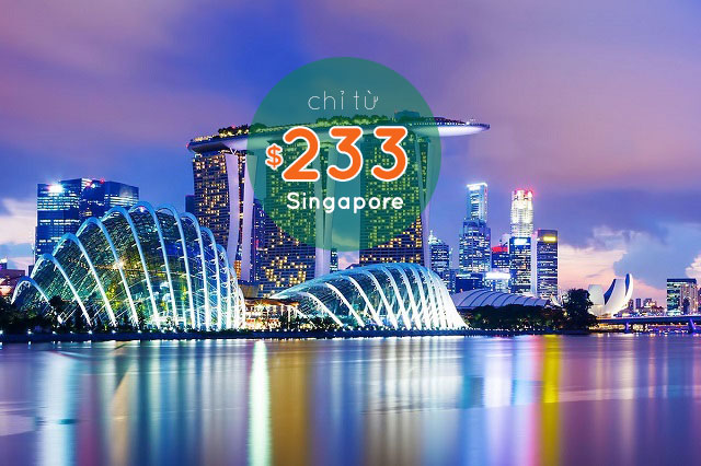 Vé máy bay đi Singapore một chiều - khứ hồi giá rẻ