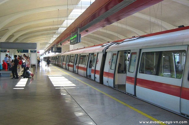 Singapore có hệ thống tàu điện ngầm hiện đại