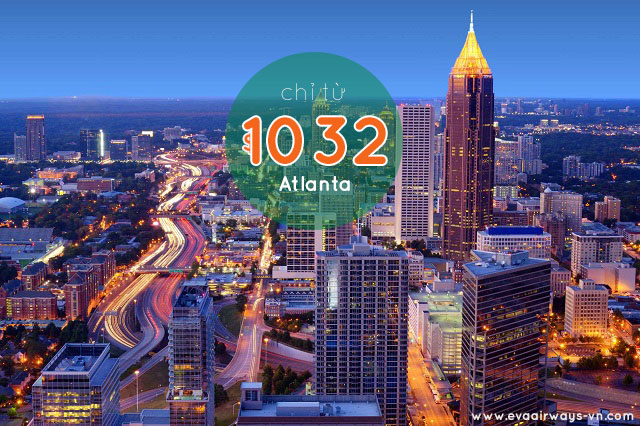 Vé máy bay đi Atlanta một chiều - khứ hồi giá rẻ