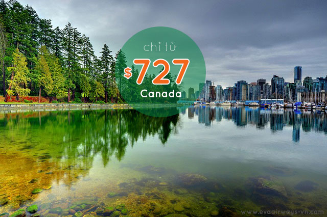 Vé máy bay đi Canada một chiều - khứ hồi giá rẻ