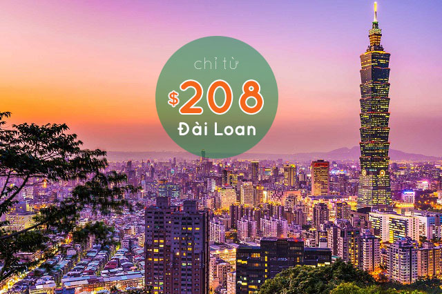 Vé máy bay đi Đài Loan một chiều - khứ hồi giá rẻ