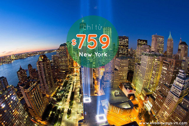 Vé máy bay đi New York “Mỹ” một chiều - khứ hồi giá rẻ