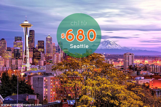 Vé máy bay đi Seattle một chiều - khứ hồi giá rẻ